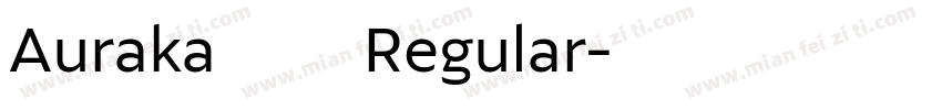 Auraka方黑檀 Regular字体转换